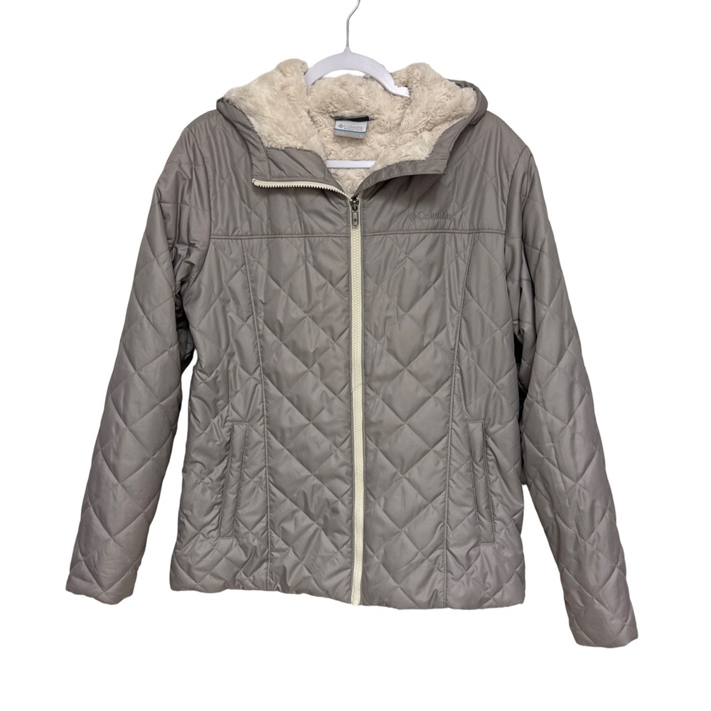 Columbia Copper Crest Hooded Coat Youth Large Gray